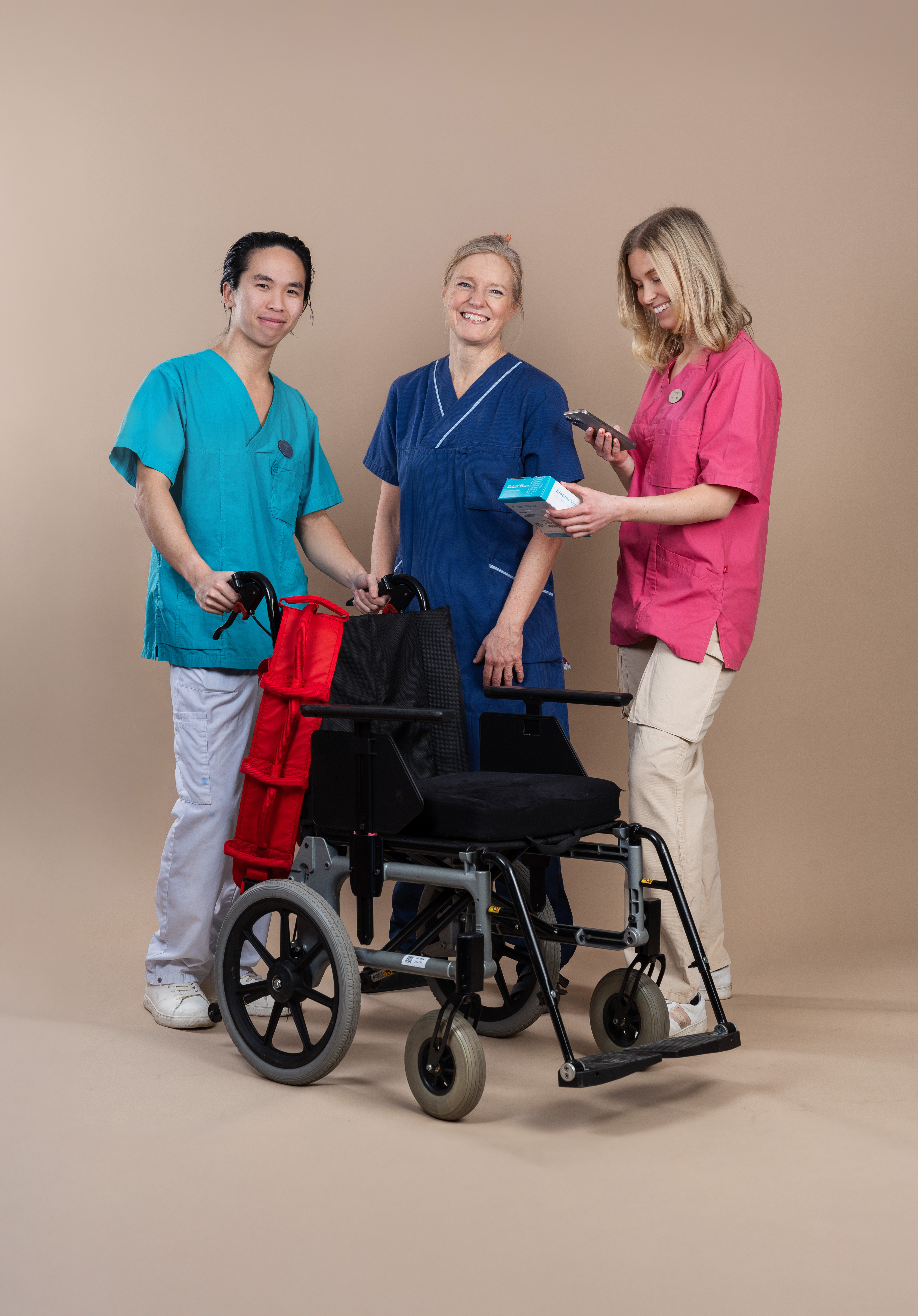 People around a walker